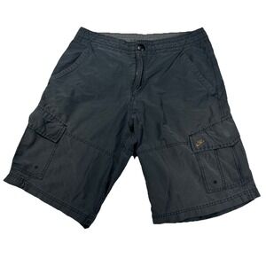 Nike Cargo Shorts Size 30 Black Nike Pin Logo Lightweight Hiking Cycling Repair
